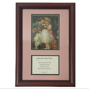 Vintage Dreams Come True Decorative Frames Picture Framed Art